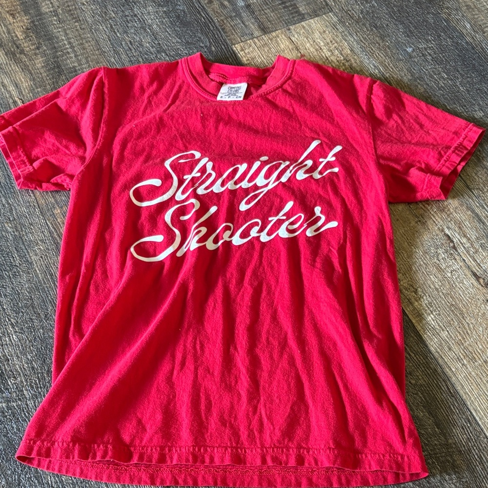 Comfort Colors Red 'Straight Shooter' Tee